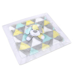Baby Essentials Minky Snuggler serves as a nursery buddy for nap-time security