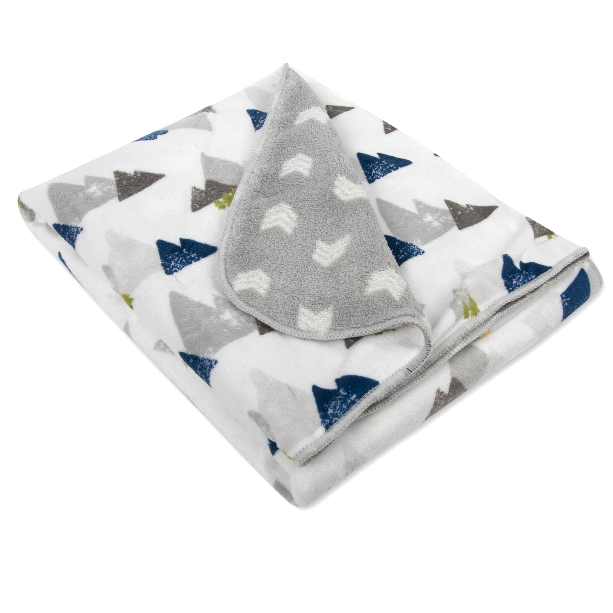 Baby Essentials Sherpa blanket soft plush texture feels gentle on baby skin