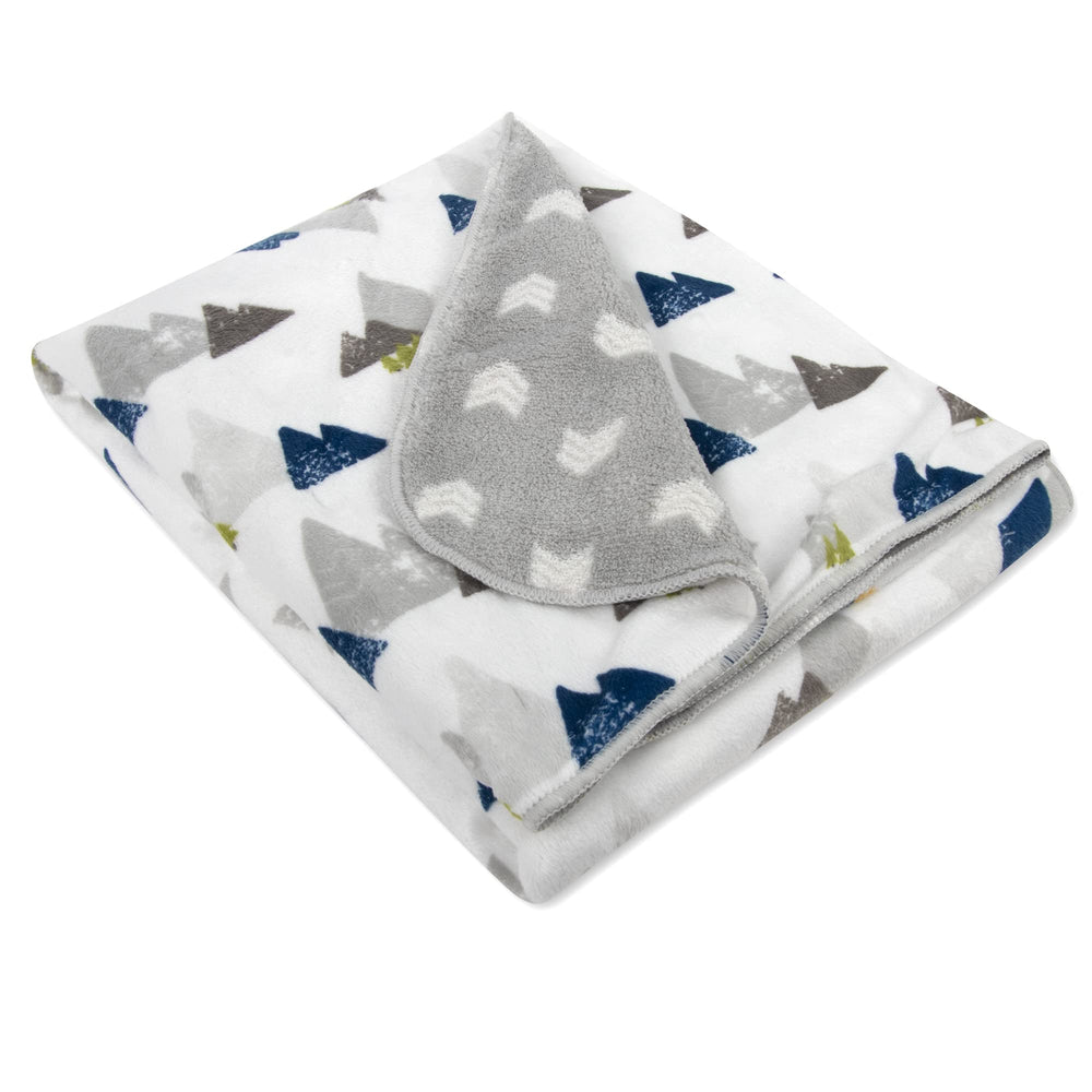 Baby Essentials Sherpa blanket soft plush texture feels gentle on baby skin