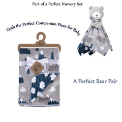 Baby Essentials sherpa minky baby blanket soft texture for cuddling