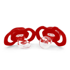 Baby Fanatic orthodontic silicone nipple pacifier for comfortable suckling.