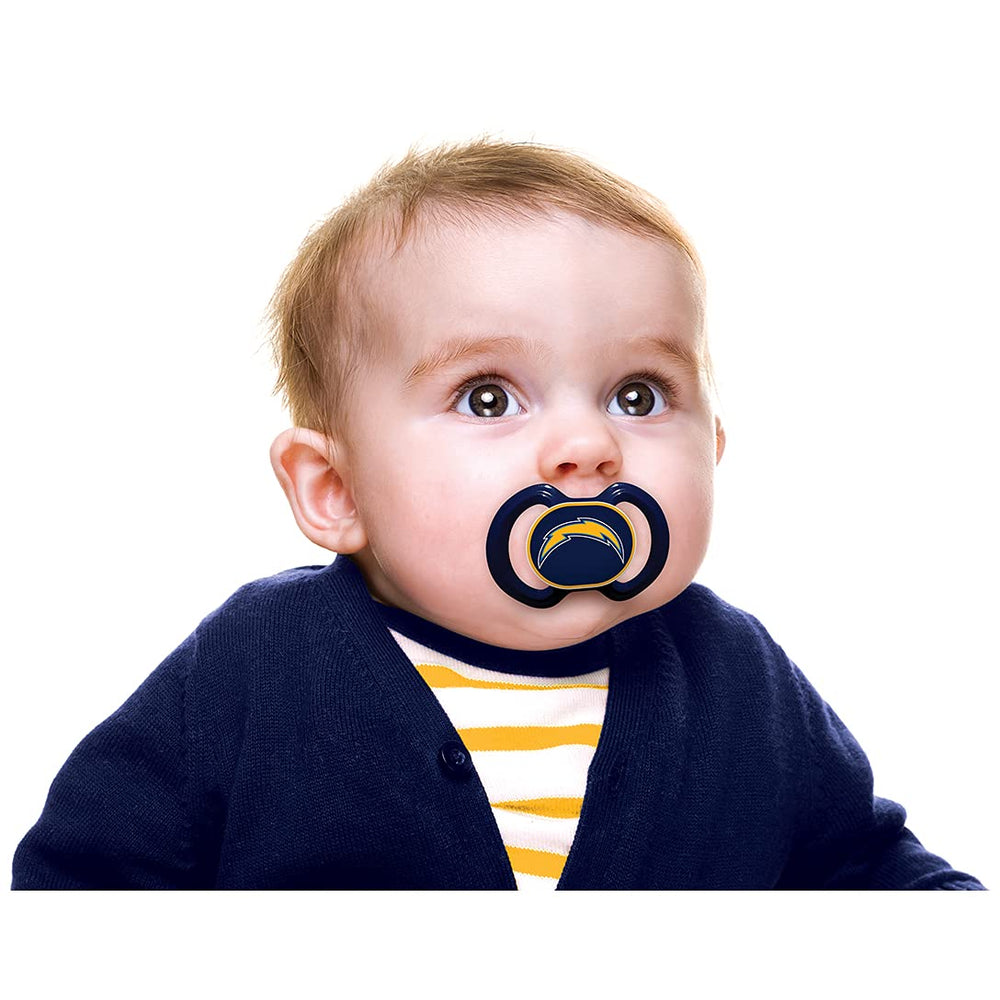 Gift-ready Baby Fanatic pacifier 2-pack for sports-loving families