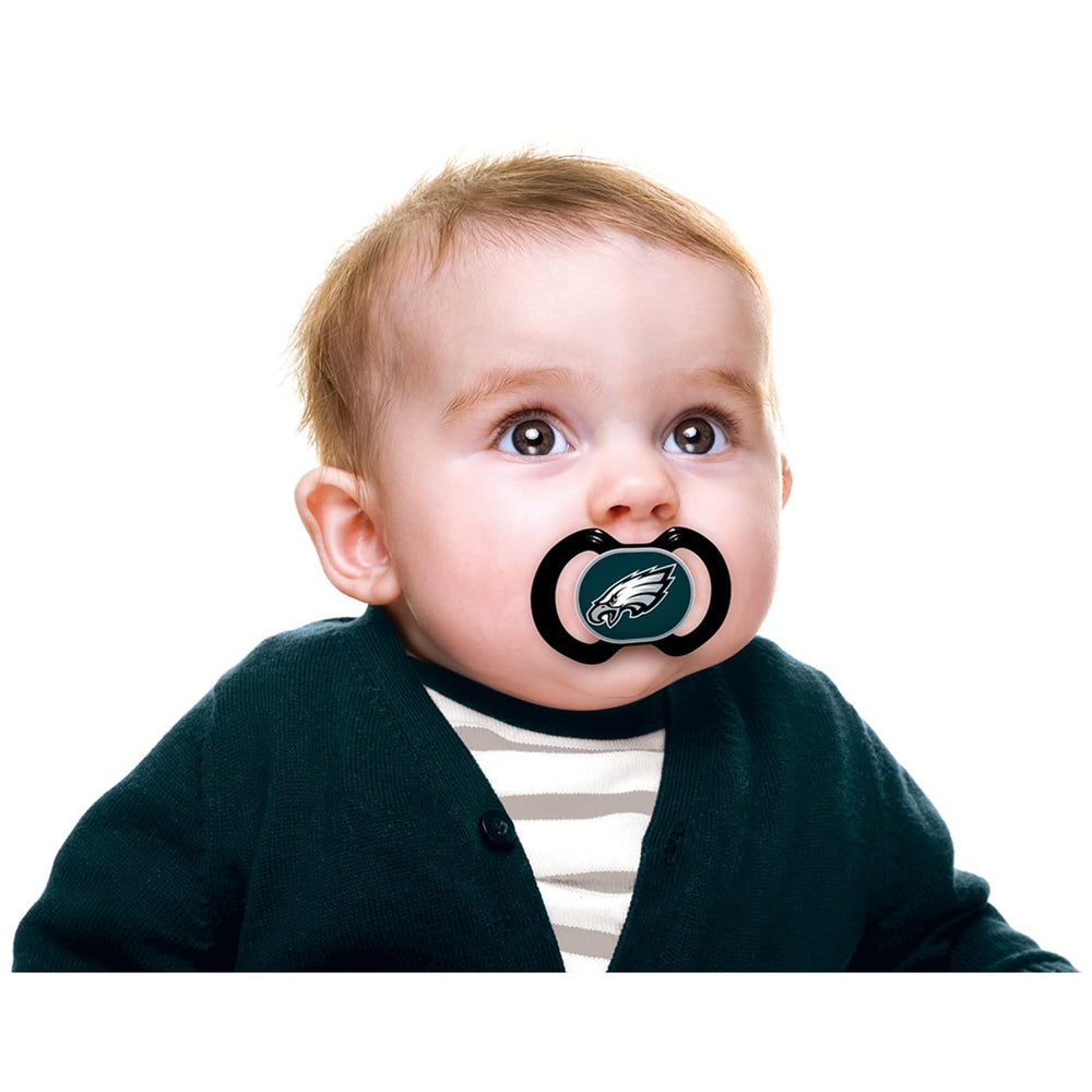 Baby Fanatic pacifier two-pack packaging, gift-ready presentation.