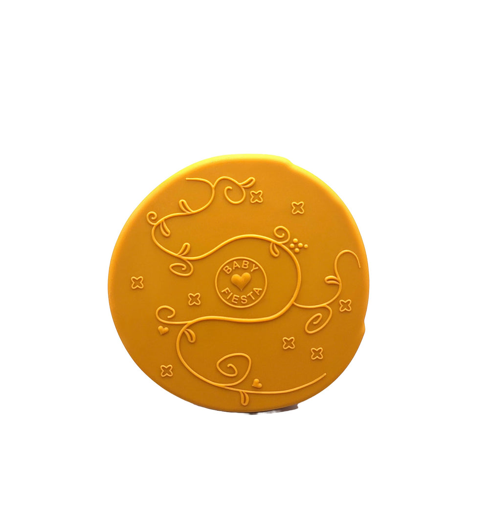 Baby Fiesta silicone textures teether provides varied textures for sensory play.