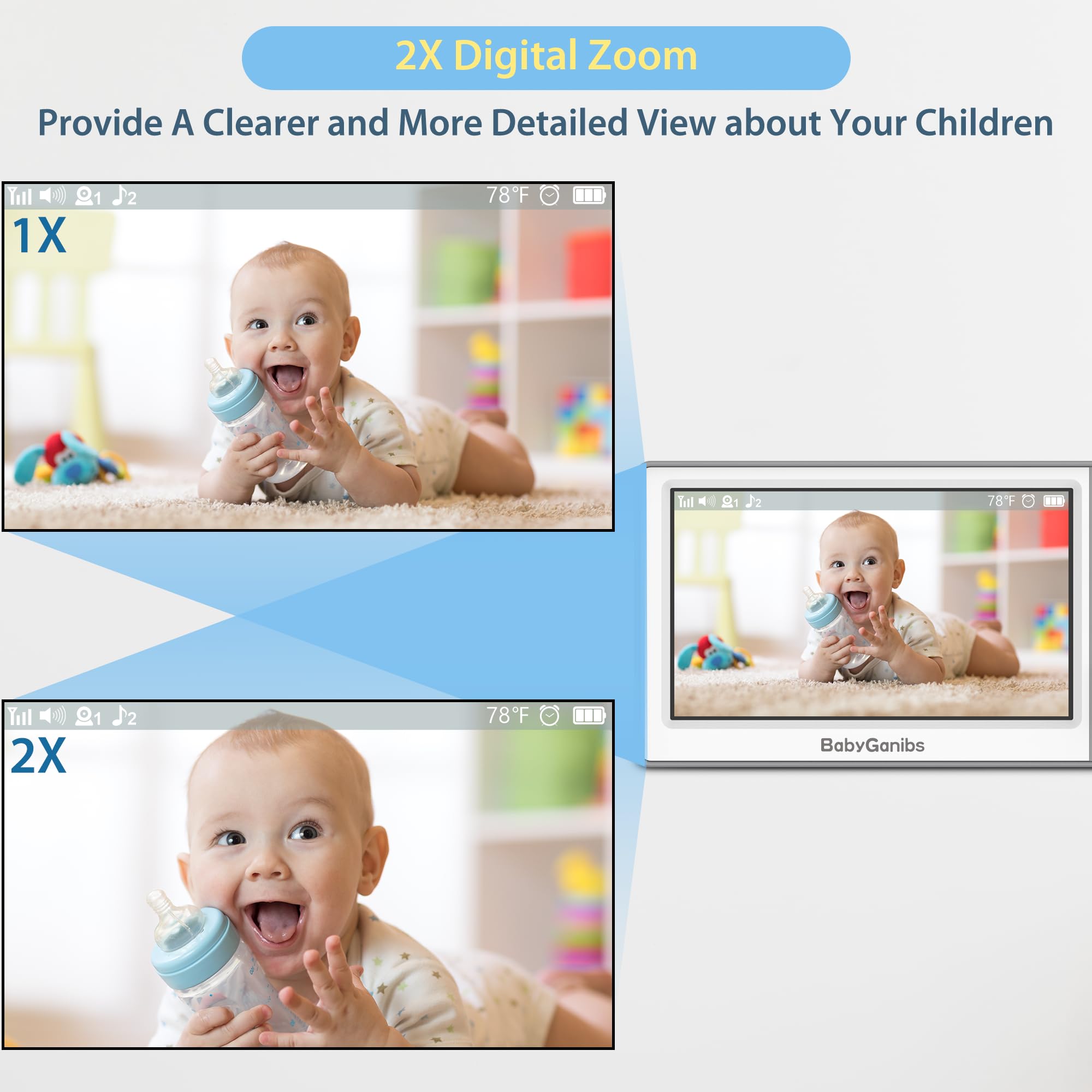 Baby Ganibs no WiFi privacy stresses secure, offline monitoring locally