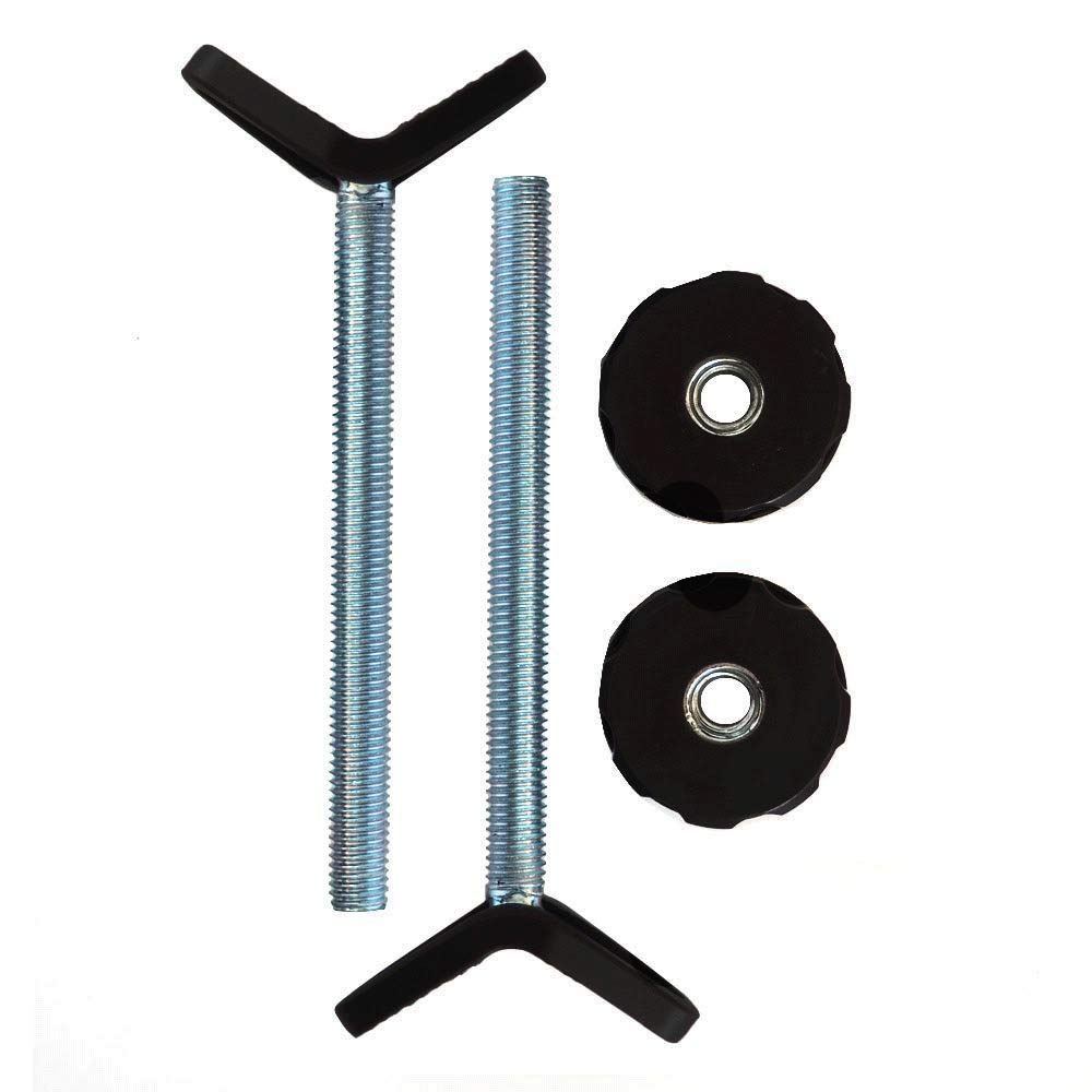 Baby Gate Guru extra long 10mm banister adapter in black for secure stair mounting