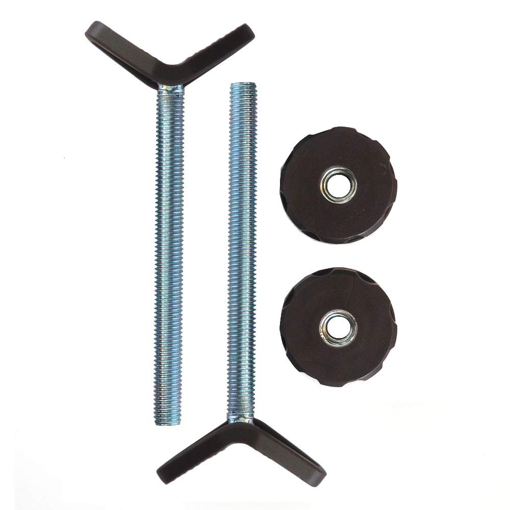 Baby Gate Guru Extra Long M10 bronze spindle rod mounted on a stair banister for secure mounting