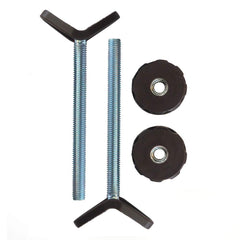 Baby Gate Guru Extra Long M10 bronze spindle rod mounted on a stair banister for secure mounting