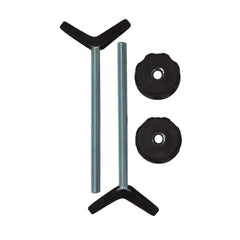 Baby Gate Guru extra-long spindle rod 2-pack secures stair banisters with padded grip.