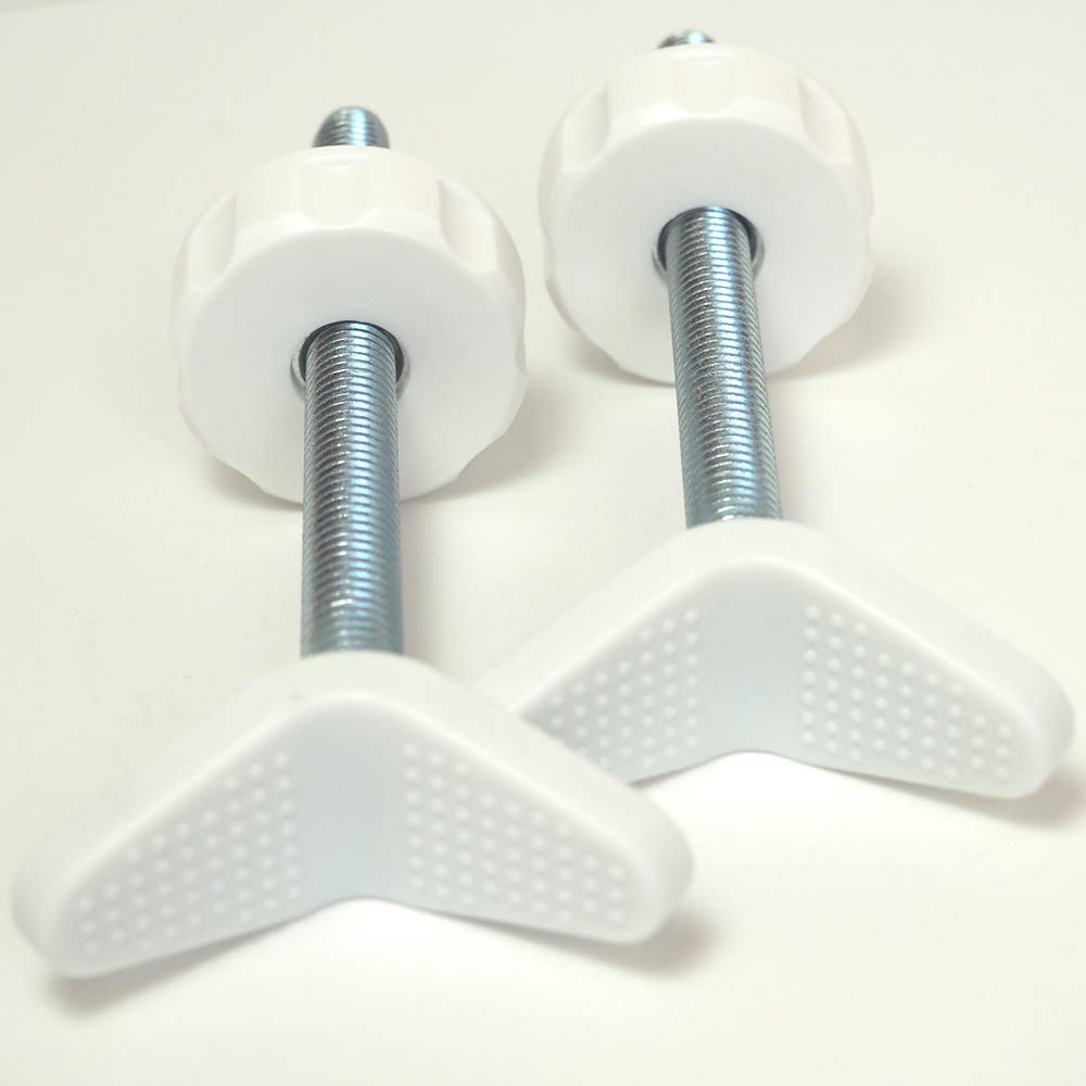 Padded Y spindle end on Baby Gate Guru for secure grip