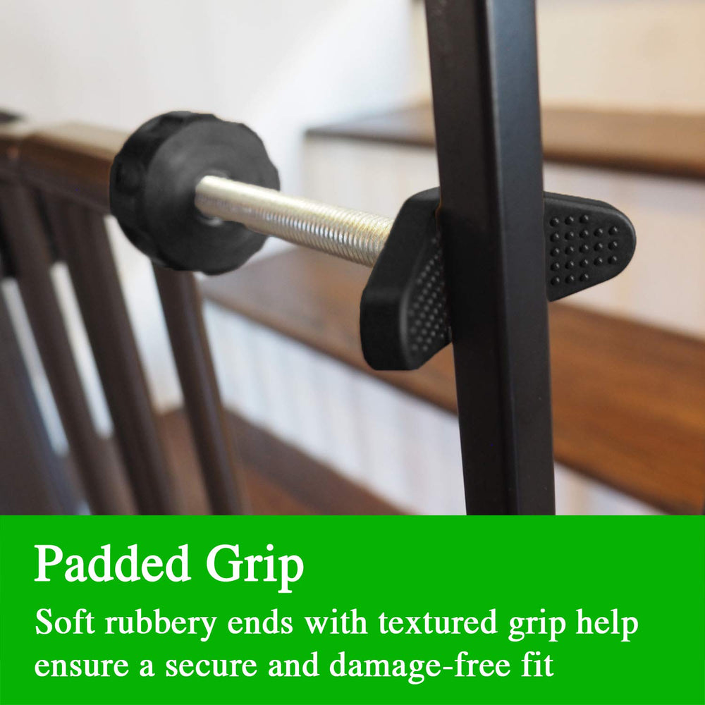 Rotating nut piece and soft end provide adjustable tension during installation