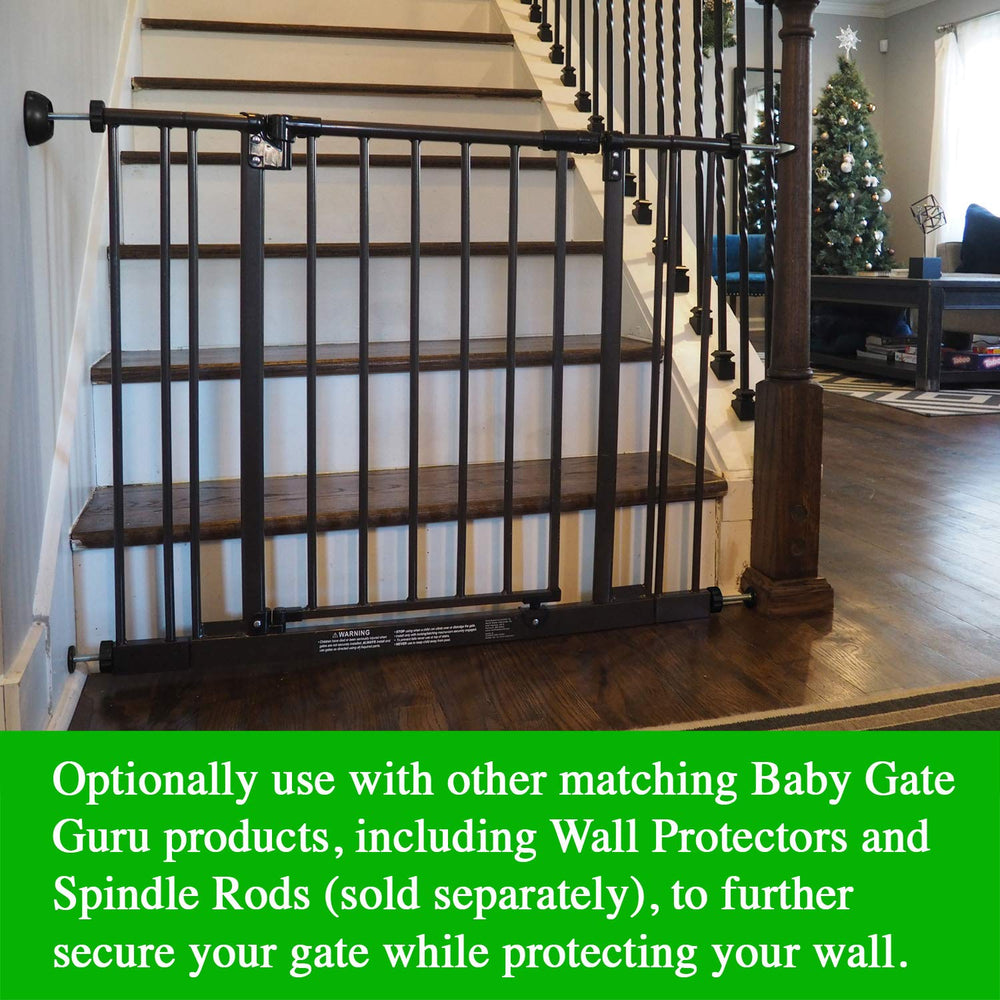 Secure installation across curved stairs and corners for flexible layouts