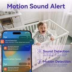 BABY GUARD color night vision reveals baby's room in detail.