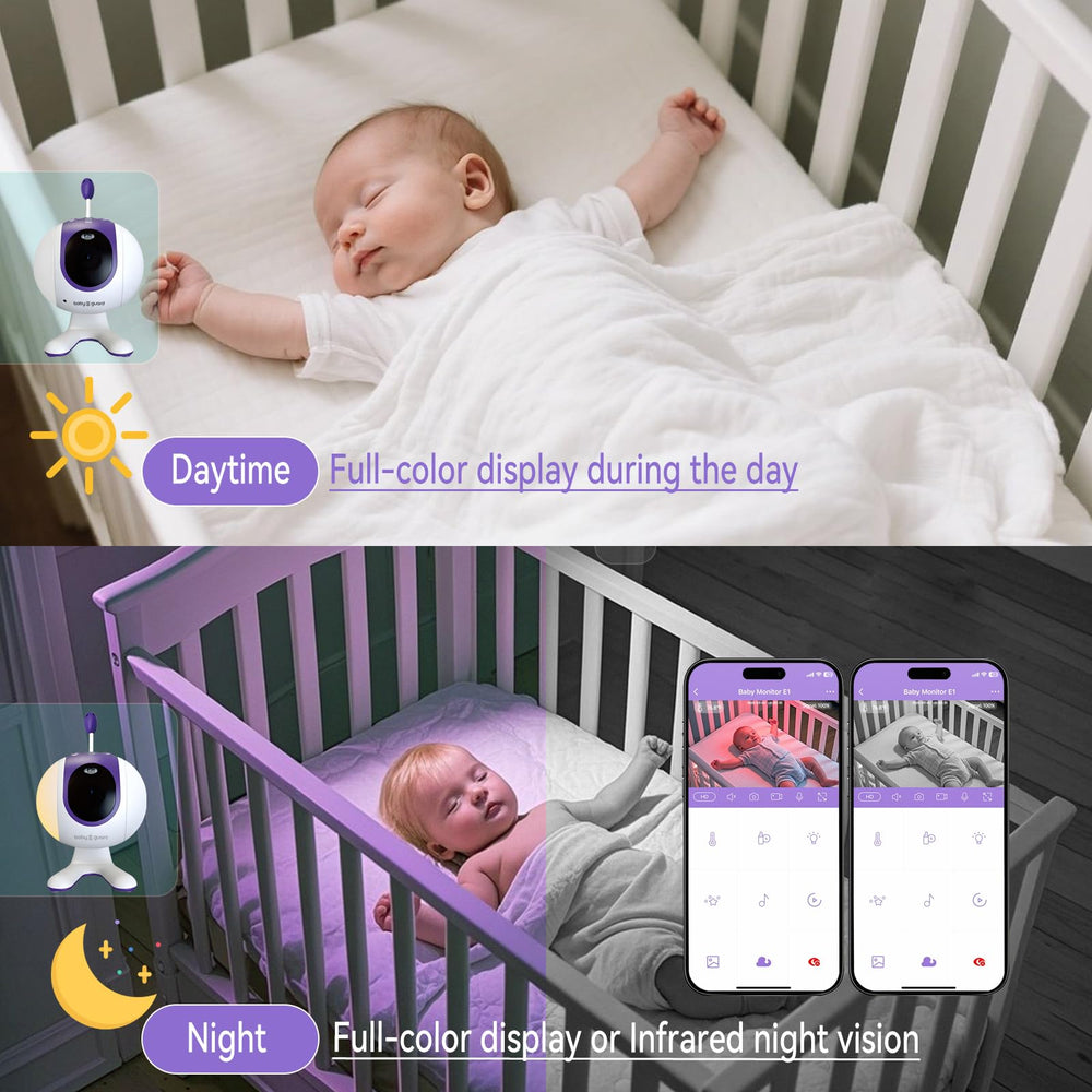 BABY GUARD sound and motion alerts keep you instantly informed.