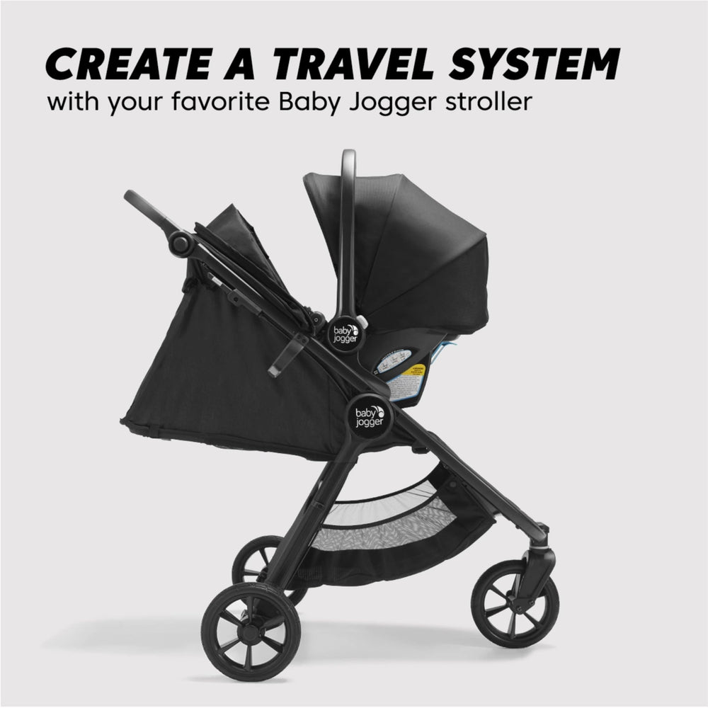 One-handed headrest adjustment on Baby Jogger City GO 2 Lunar Black
