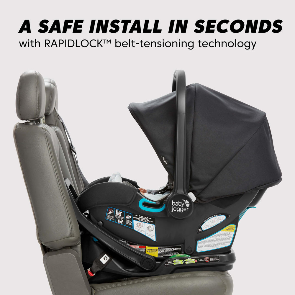 Taxi safe belt path on Baby Jogger City GO 2 Lunar Black in use