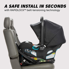 Taxi safe belt path on Baby Jogger City GO 2 Lunar Black in use