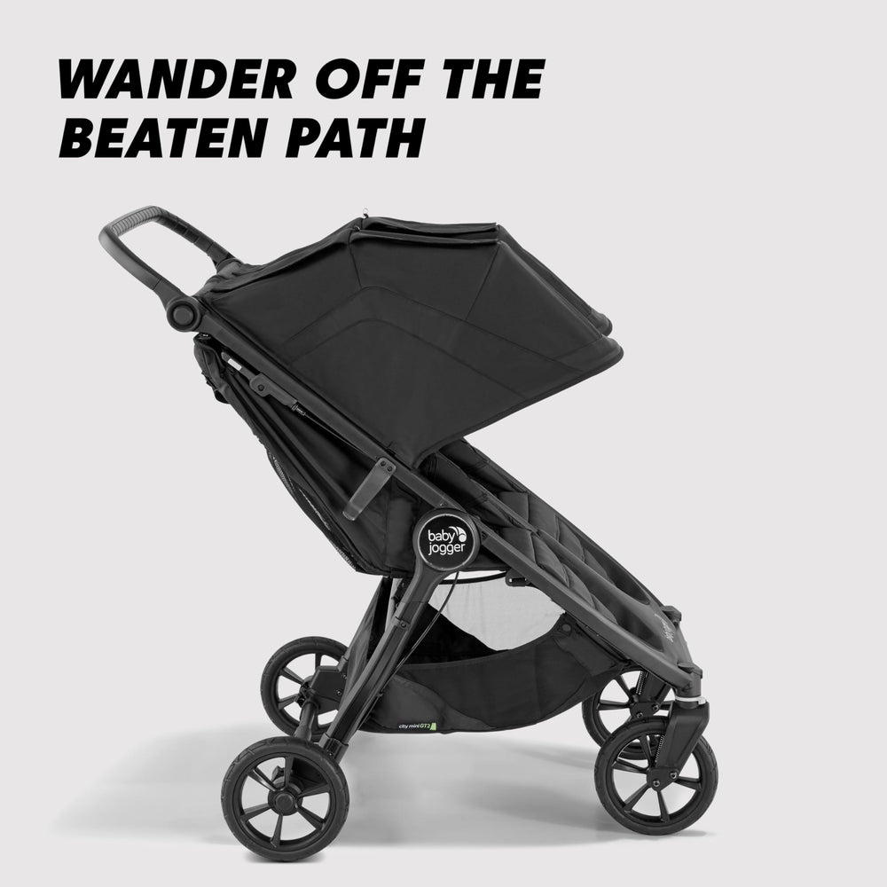 Baby Jogger GT2 rear-seat reclining for newborns and toddlers on calm rides