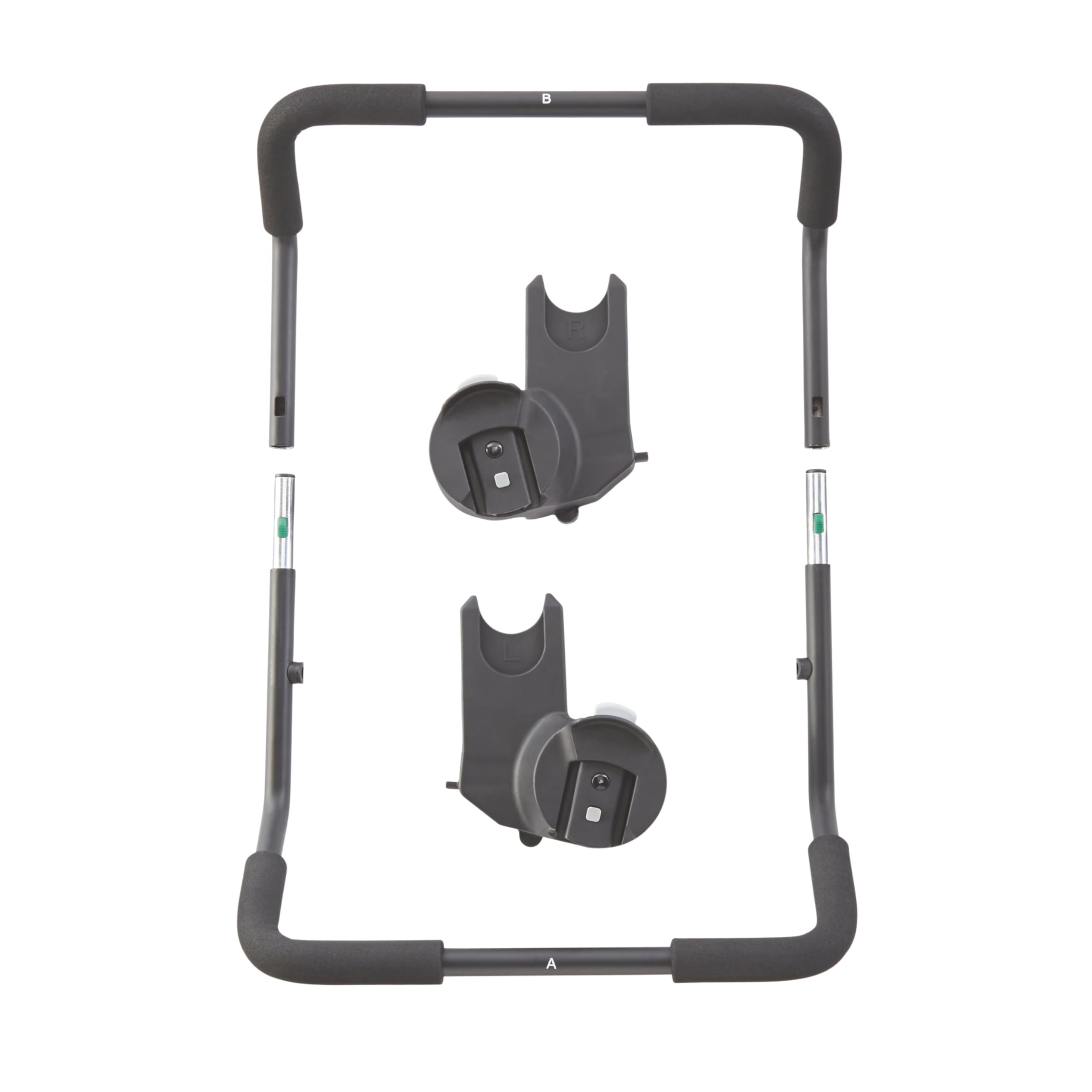 City Select LUX stroller with adapters ready for folded storage