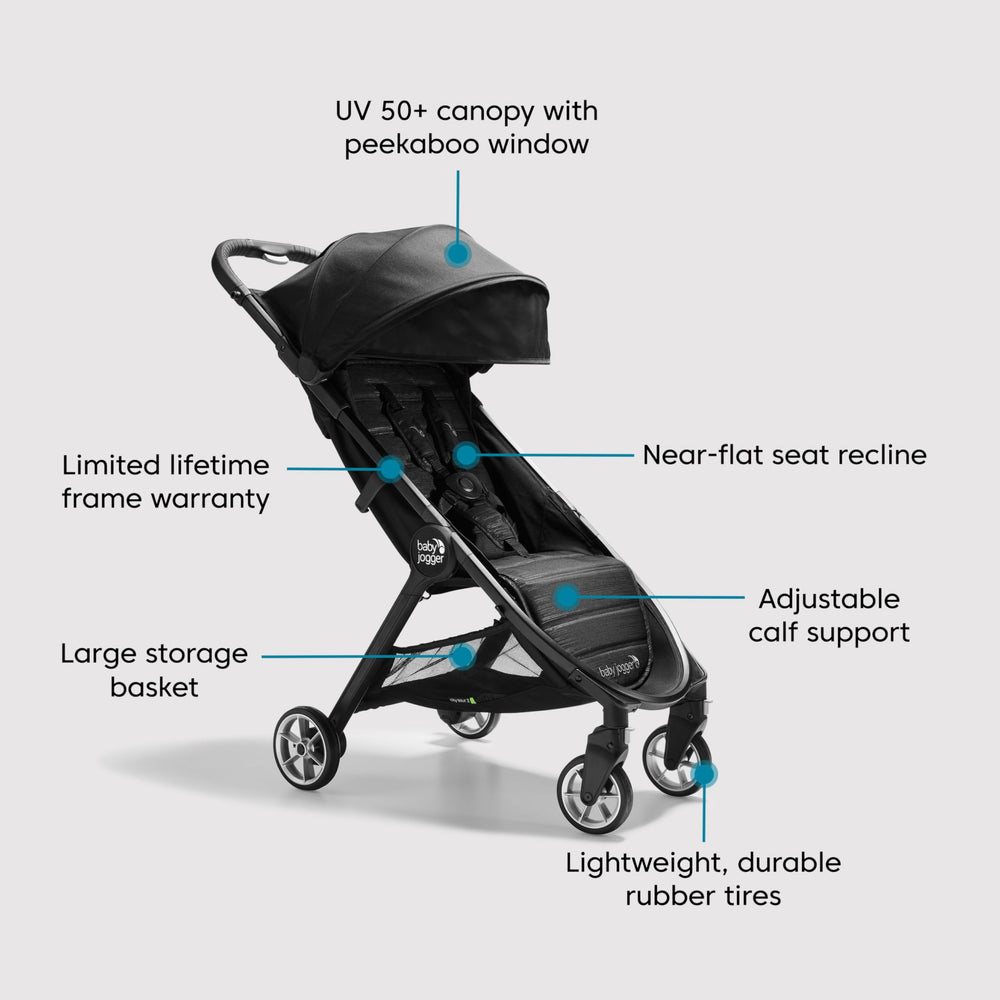 Baby Jogger City Tour 2 carry bag included protects during travel.