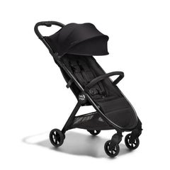Baby Jogger City Tour 2 Eco Black folded for ultra-compact travel storage