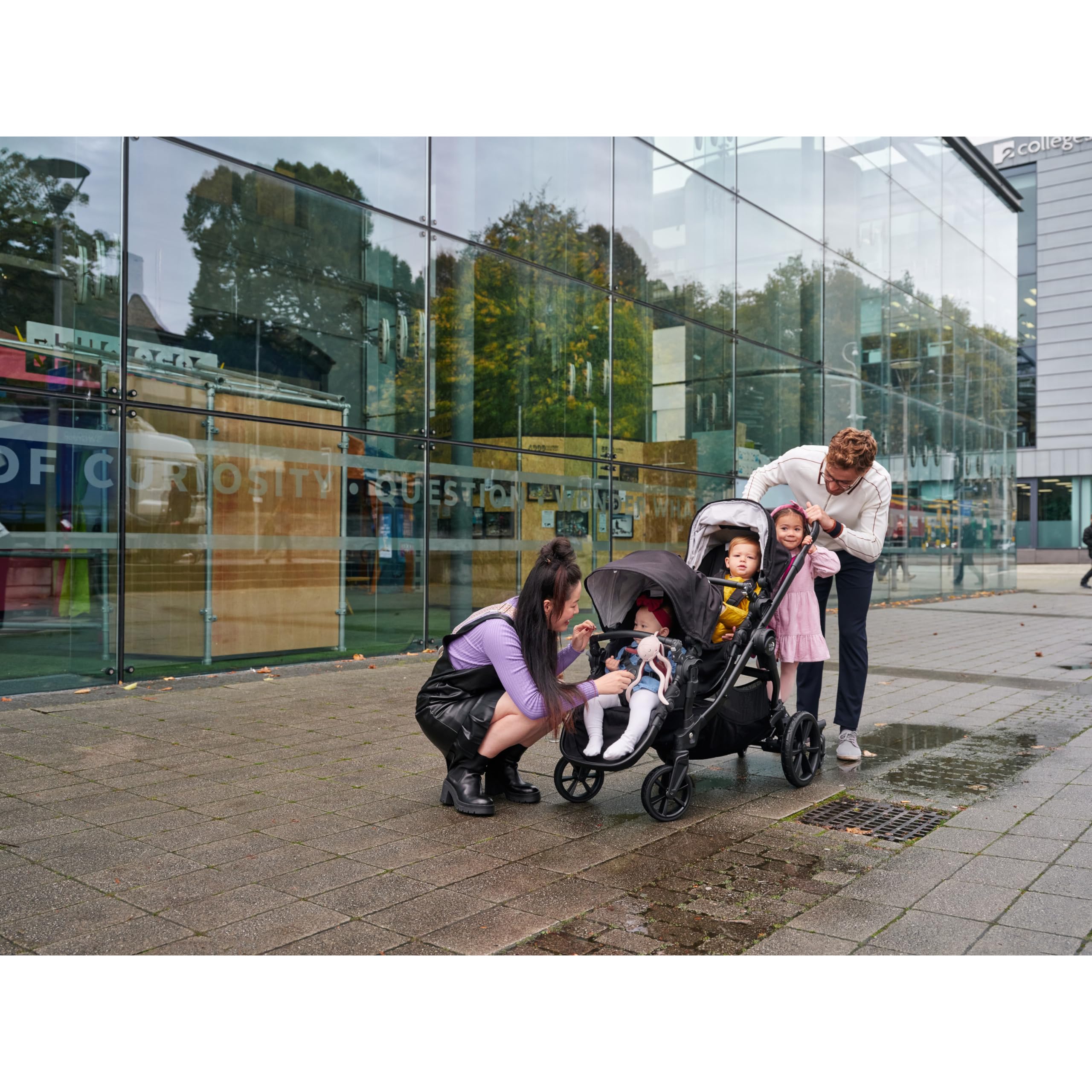 Baby Jogger Glider Board compatible with City Select LUX for multi-child trips.