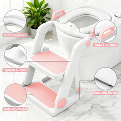 BABY JOYCE height-adjustable legs to fit growing kids and standard toilets.