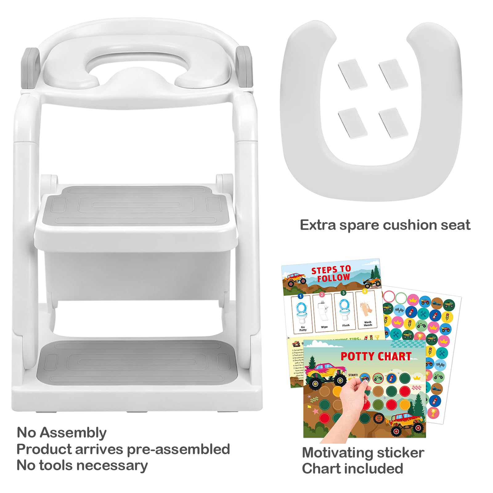 BABY JOYCE two-in-one seat and step ladder saves space