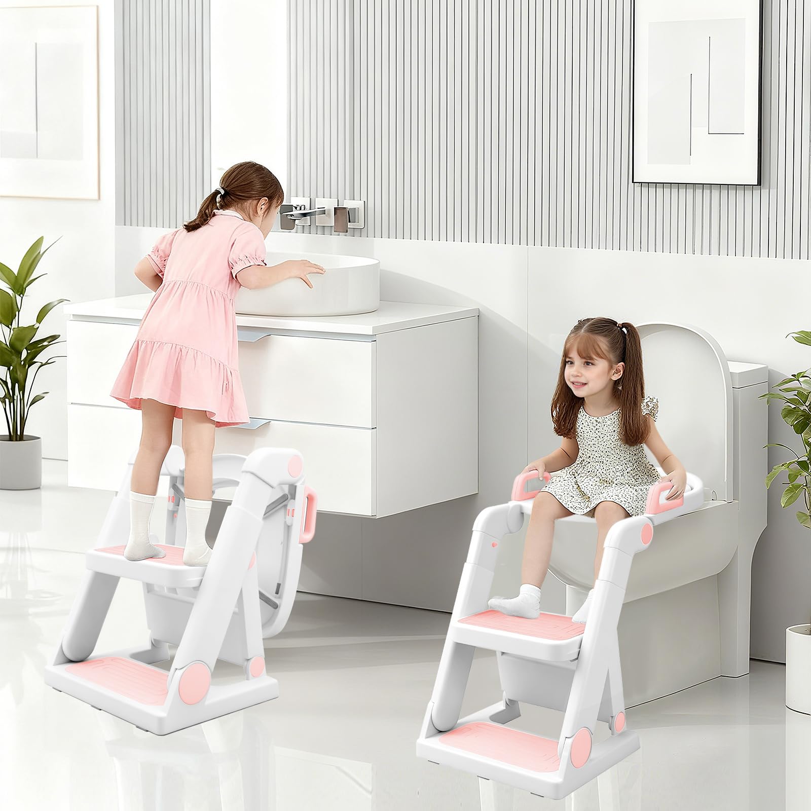 BABY JOYCE toddler potty with anti-slip base for stable use.