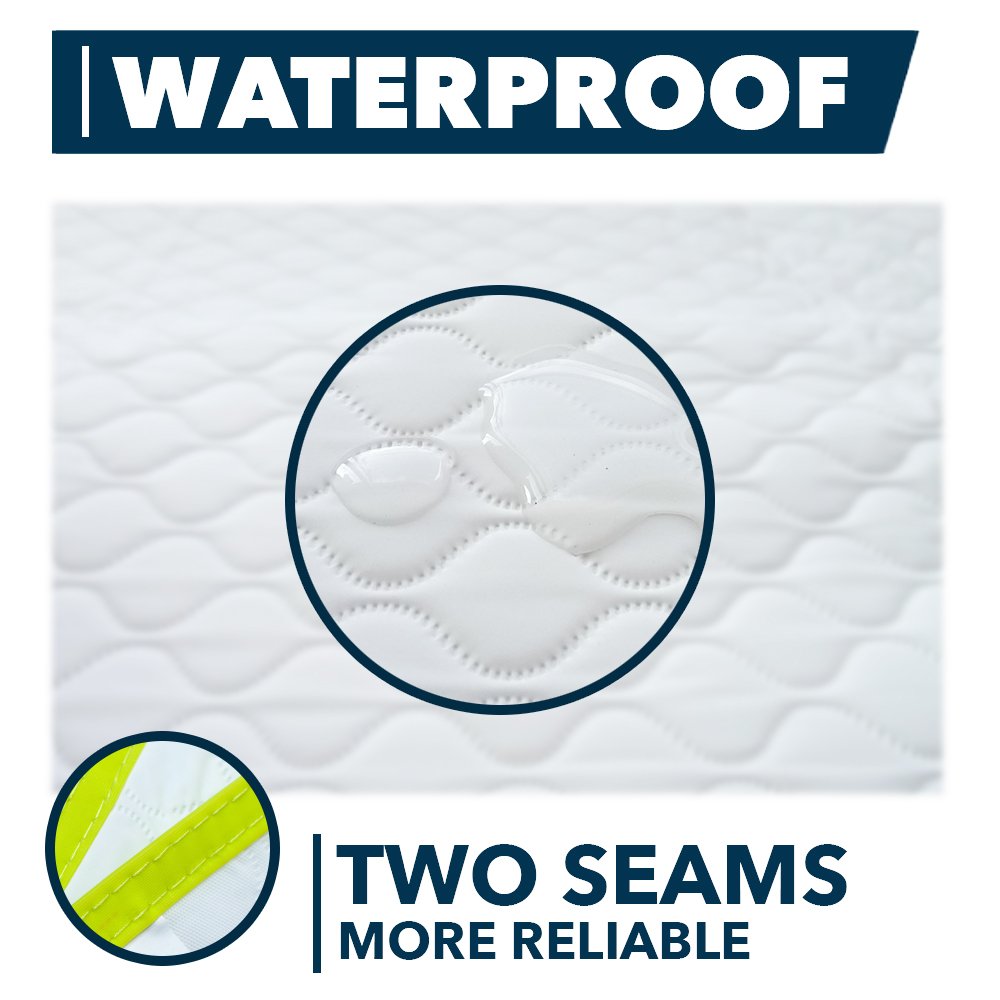 Large 31.5 by 25.5 inch changing pad provides ample space for active babies.