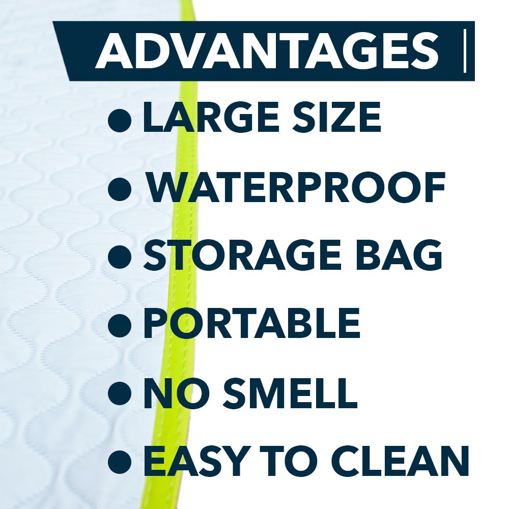 Baby Loovi storage bag keeps the changing pad compact for travel.