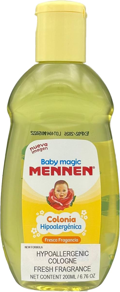 Baby Magic by Mennen set pictured in morning routine encouraging easy daily use.