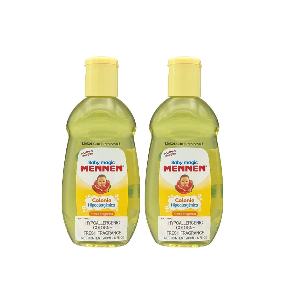 Baby Magic by Mennen two-bottle baby cologne set with a gentle, long-lasting fragrance.