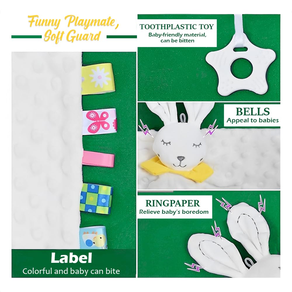Baby Milestone Blanket cute animals and flowers for playful nursery photos.