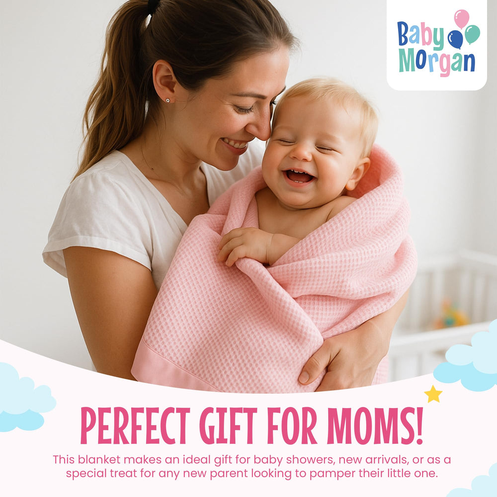 Baby Morgan blanket vintage design showcases retro charm with modern softness.