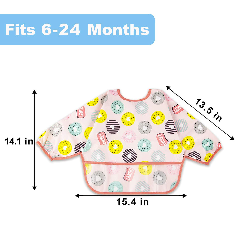 Baby Noah bibs sized 6-24 months support growing toddlers.