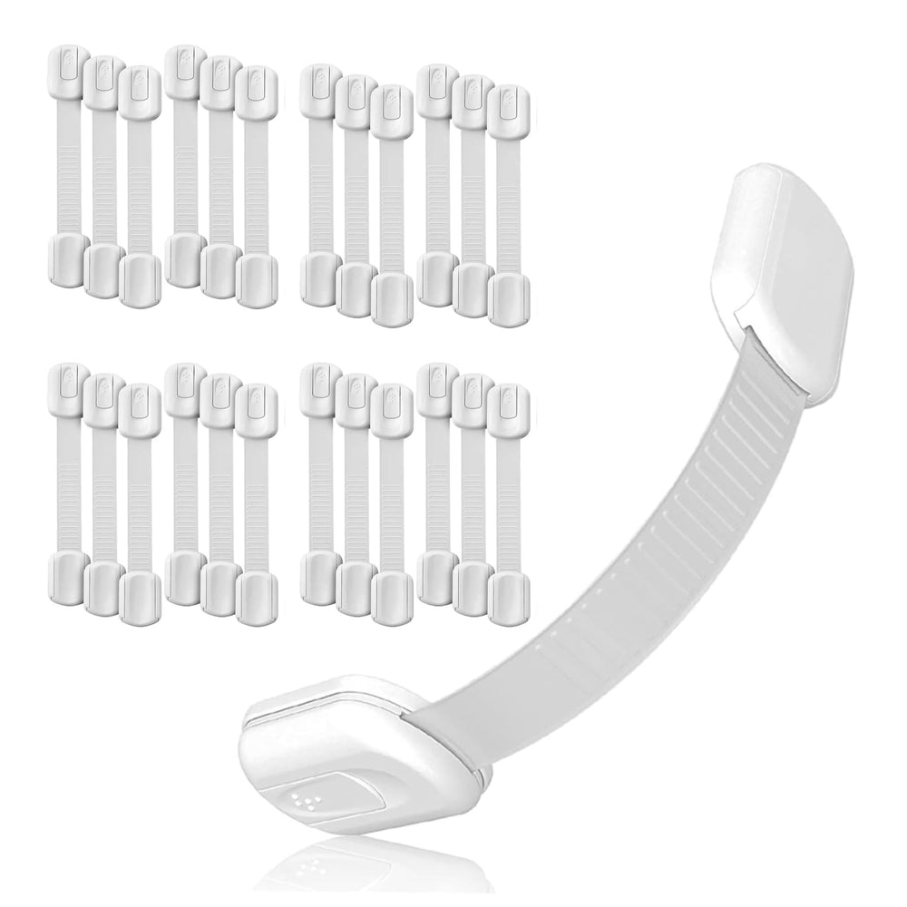 Baby Proof Me 3M Adhesive Cabinet Lock secures cabinets with a strong bond and no drilling.