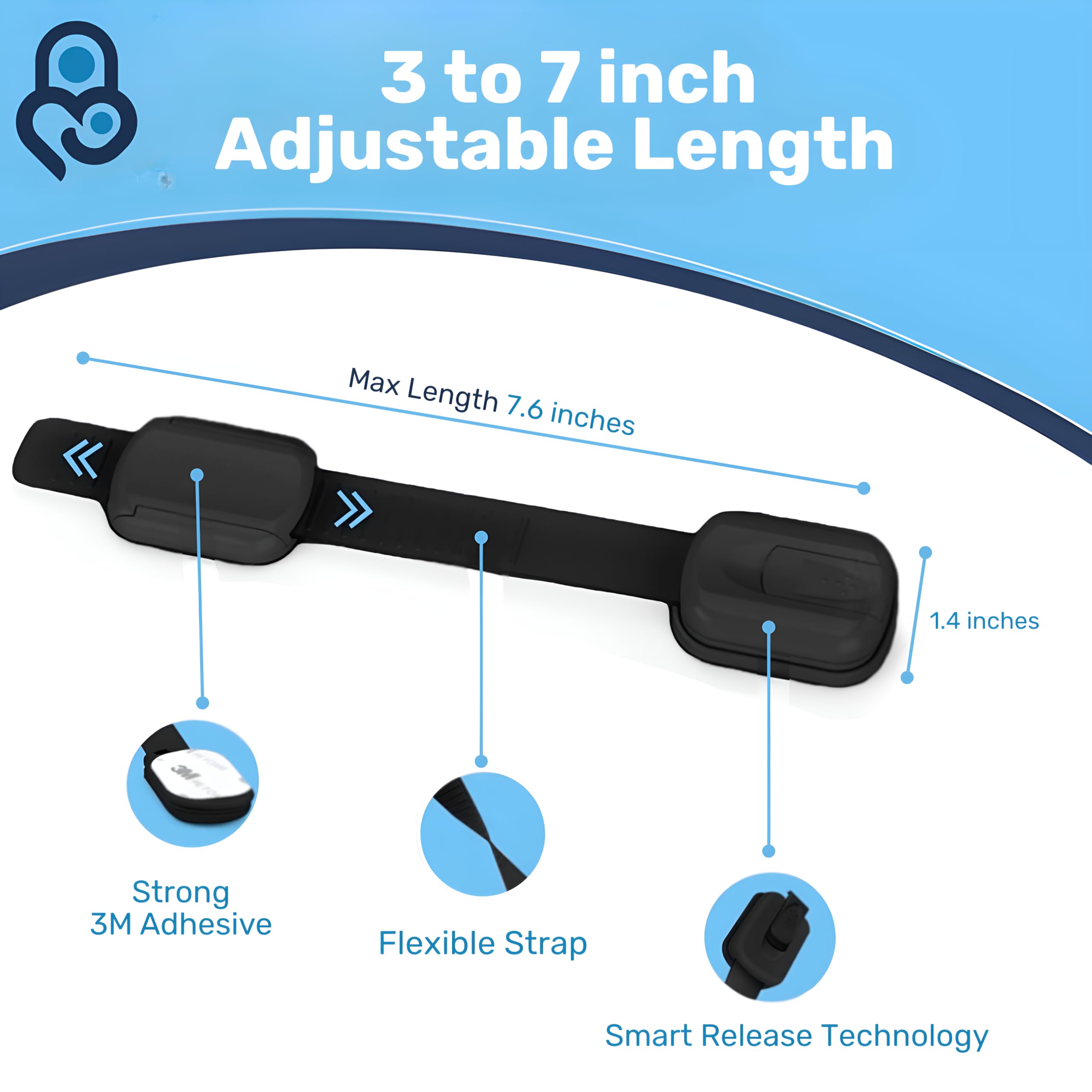 Baby Proof Me 3M fridge latch helps prevent access to snacks