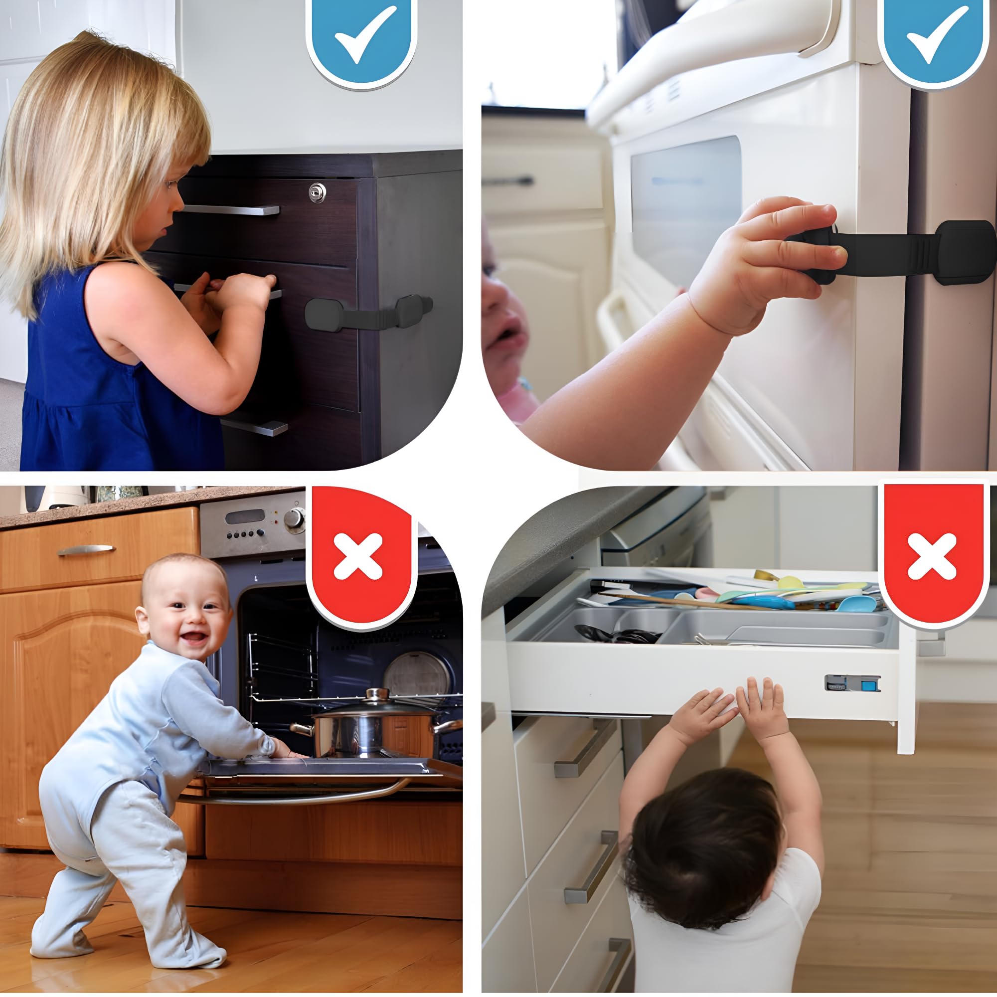 Baby Proof Me 3M oven latch prevents curious touch near heat