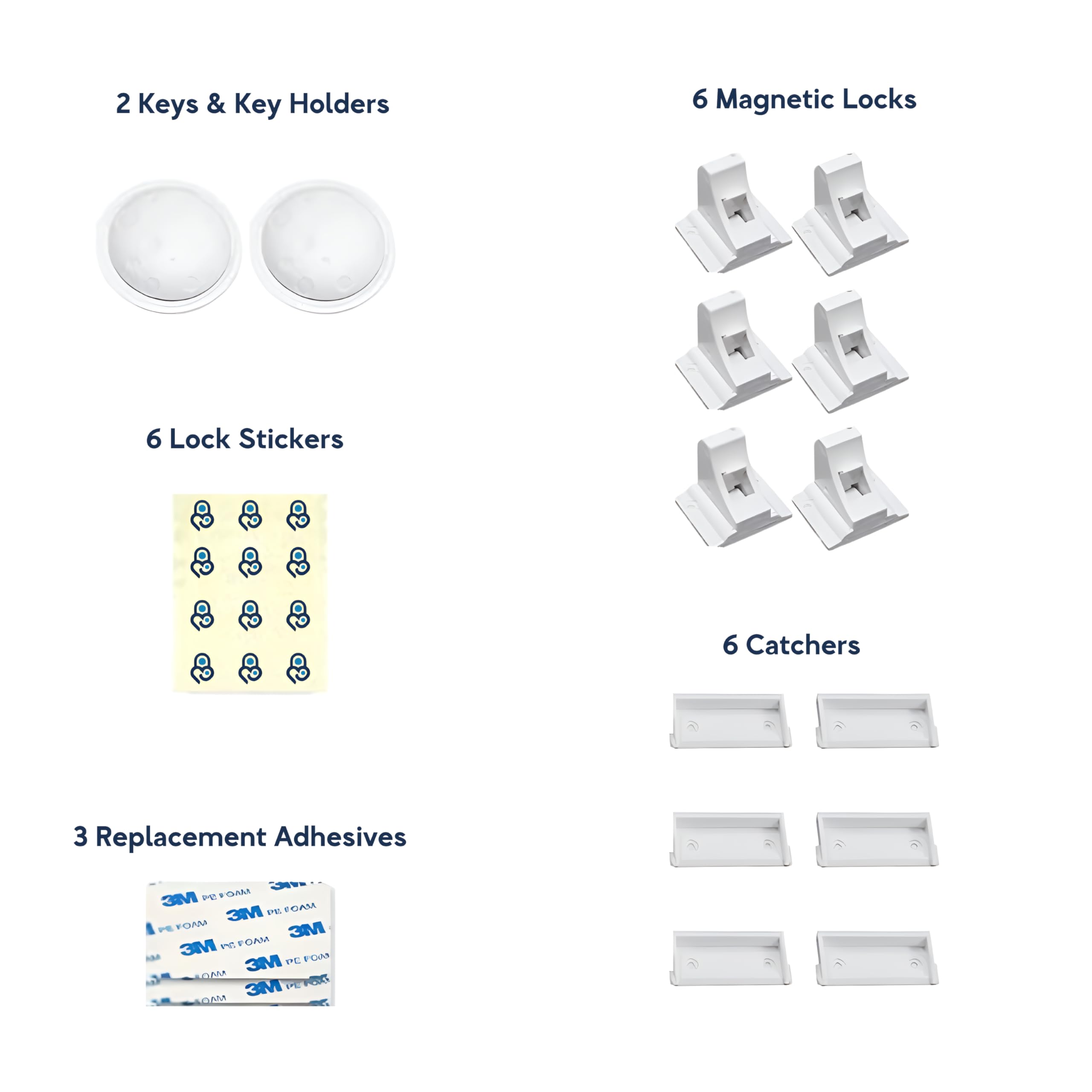 Baby Proof Me uses 3M adhesive for tool-free cabinet installation.