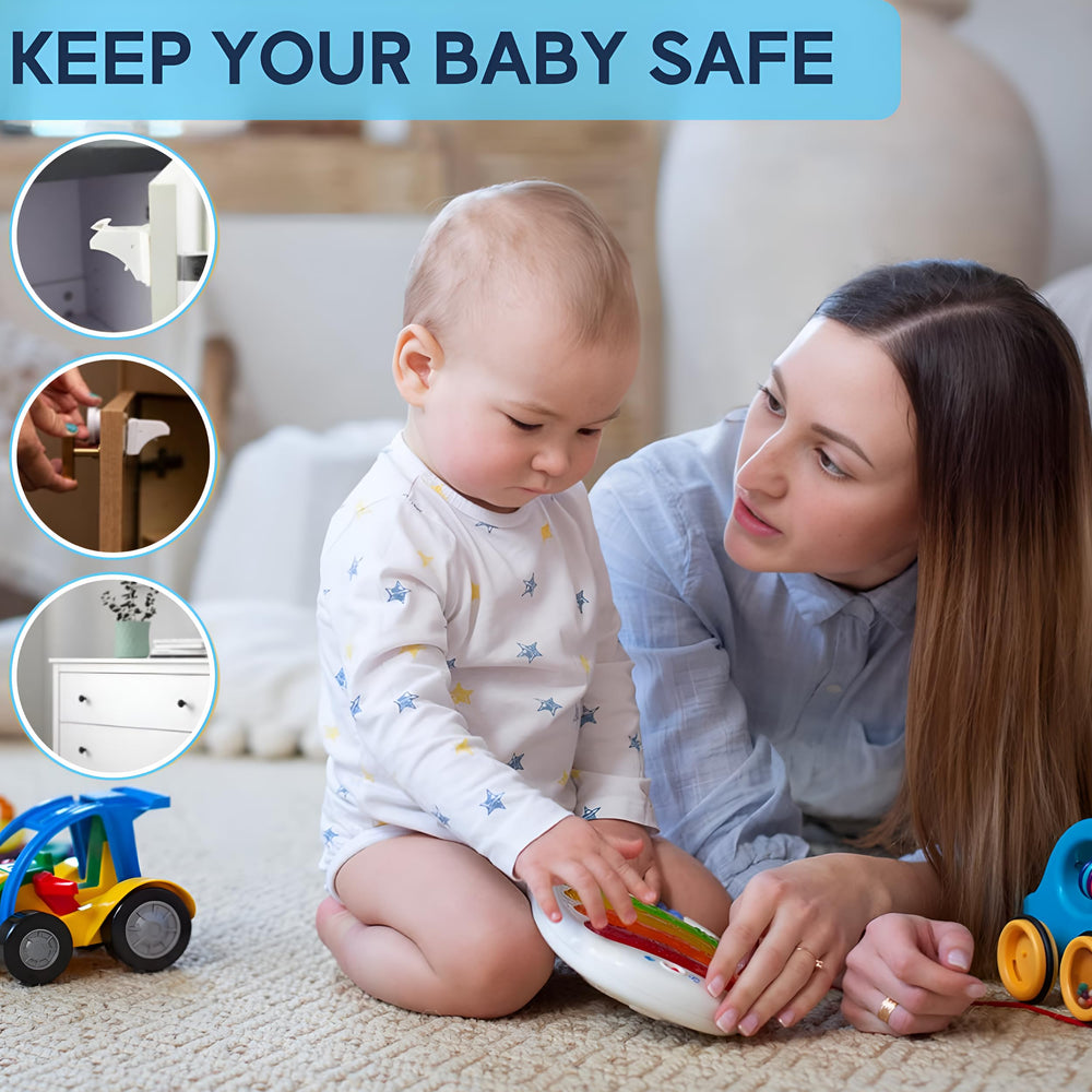 Baby Proof Me is suitable for kitchen and bathroom storage.