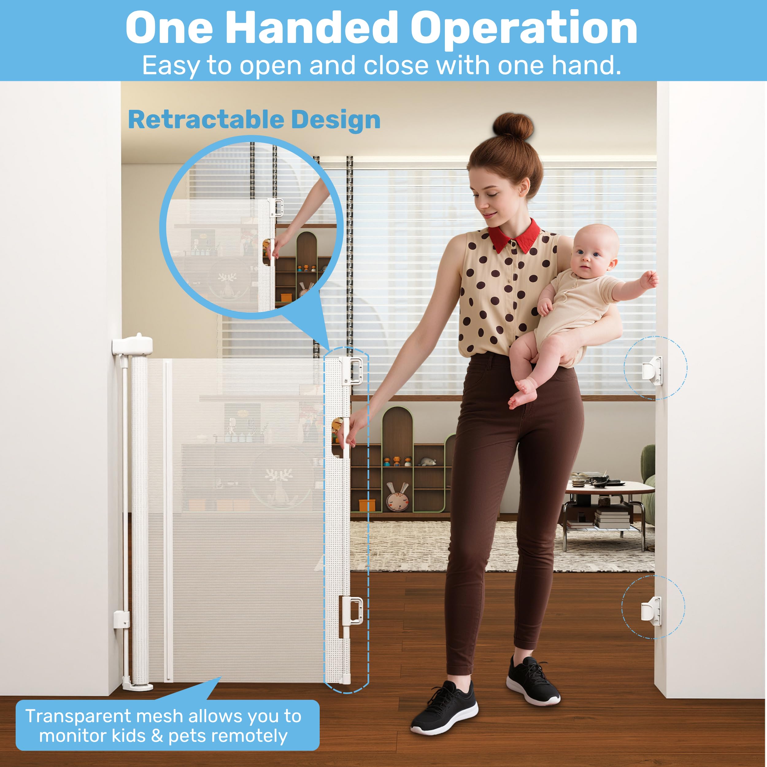 Baby Proof Me soft mesh provides gentle play protection for kids and pets