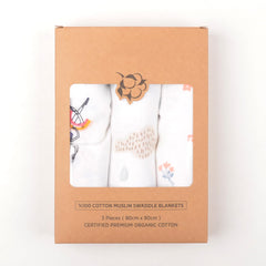 BABY SHOWER CHOCOLATE fabric close-up shows gentle texture and breathable cotton.