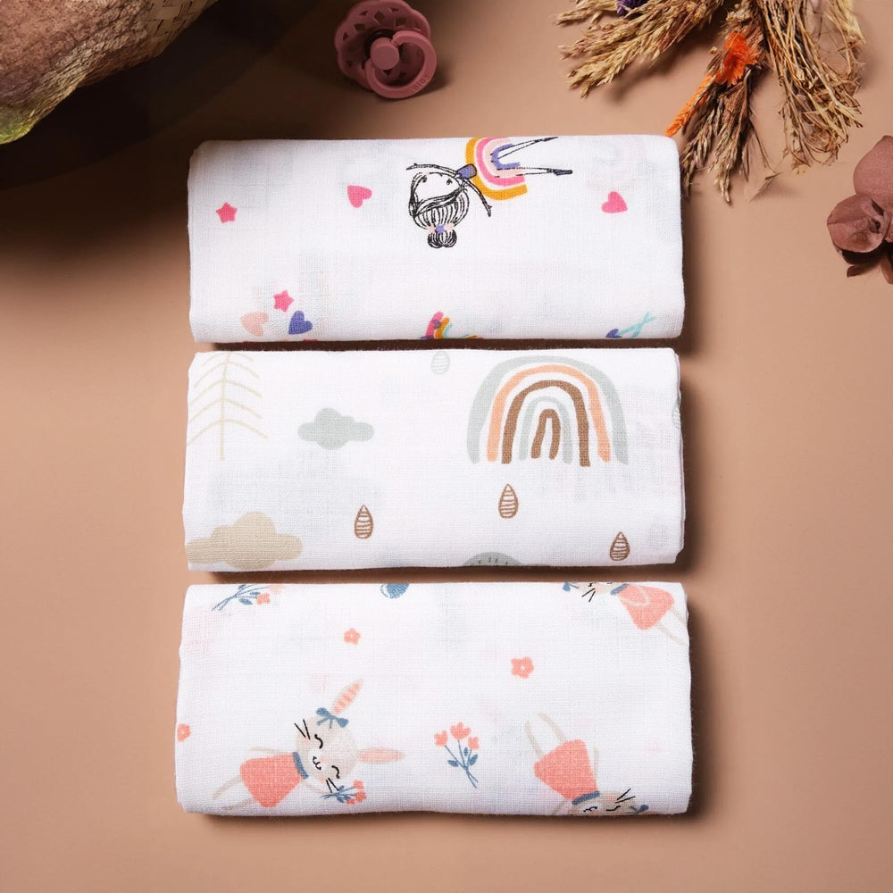 BABY SHOWER CHOCOLATE blankets in nursery provide versatile cover and comfort.