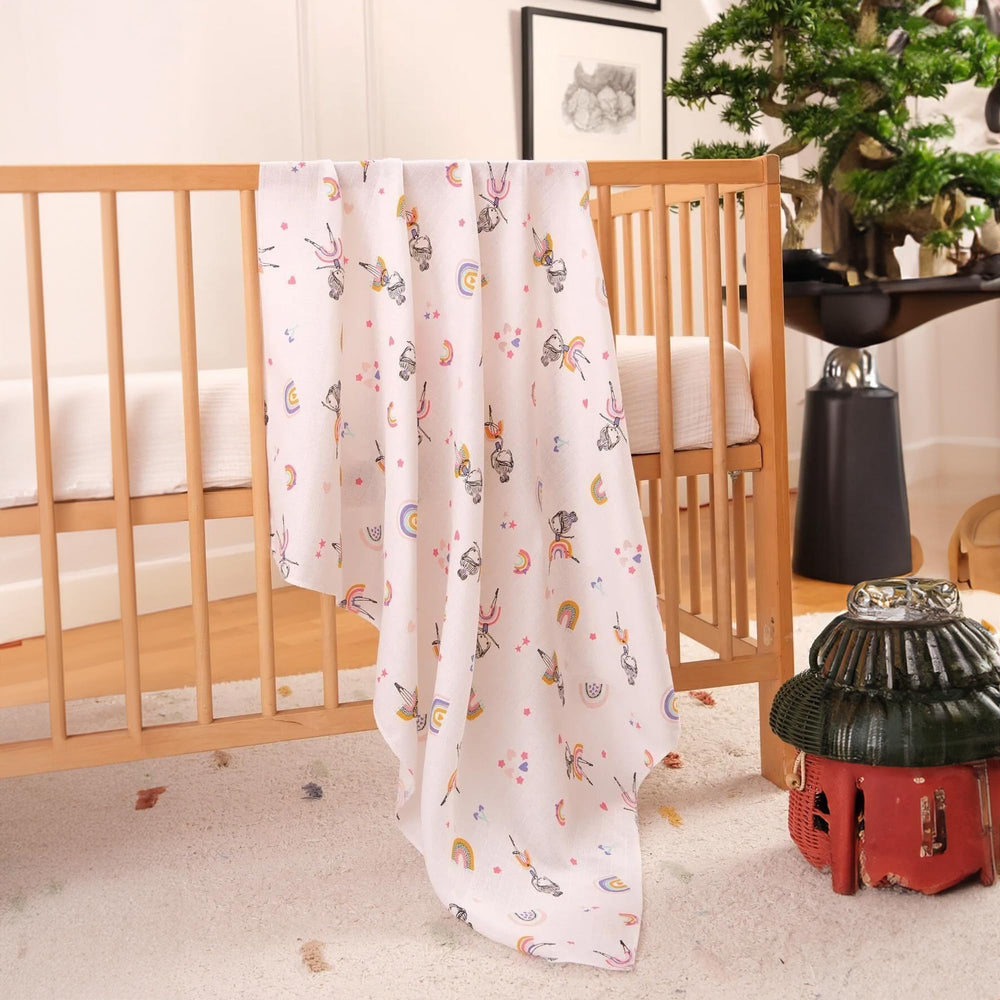BABY SHOWER CHOCOLATE blankets used as stroller cover on sunny days.