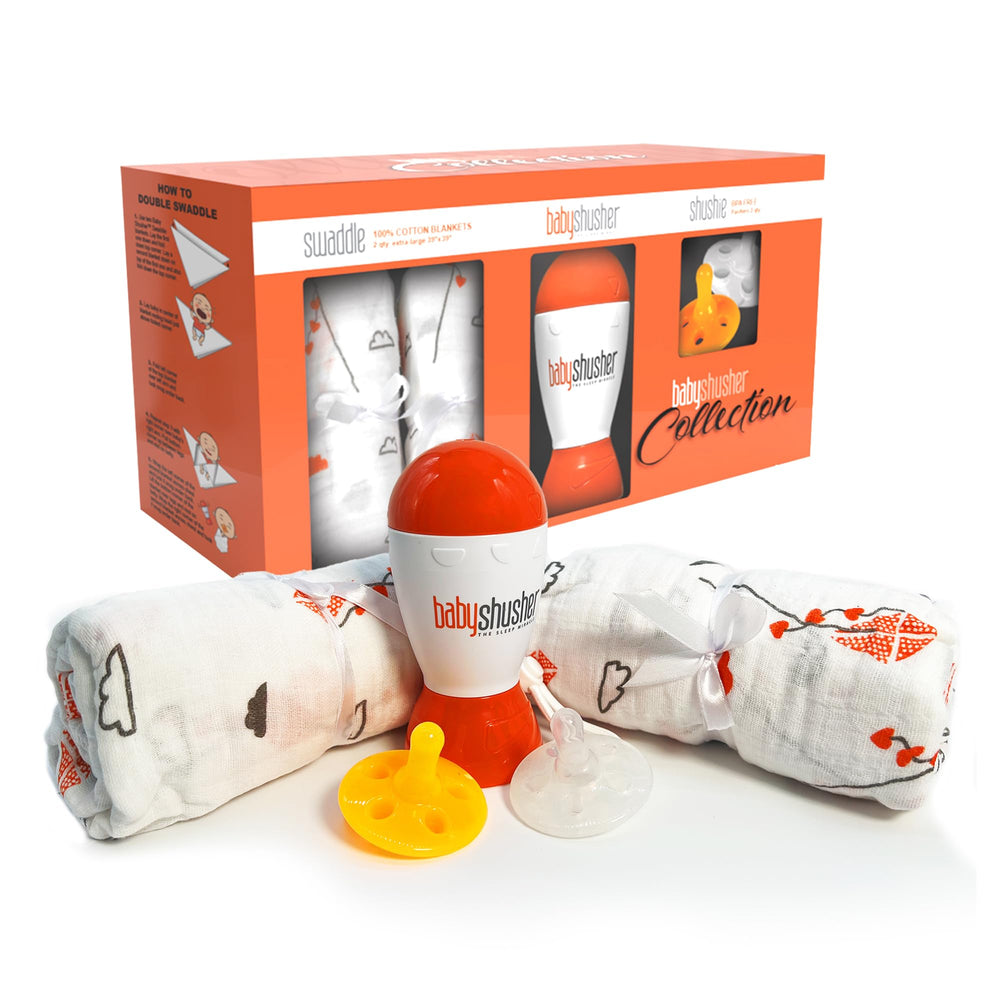 Baby Shusher portable white noise machine for soothing babies at bedtime.
