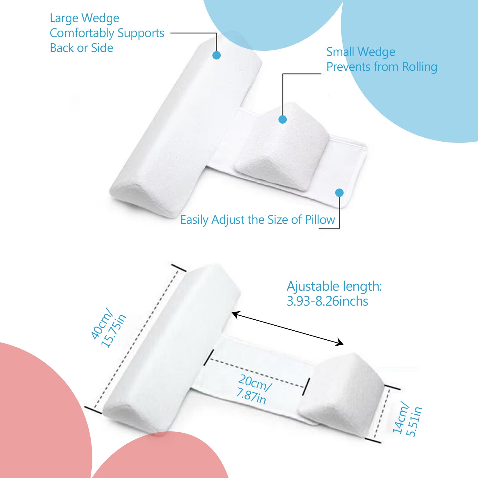 Baby Side Sleeper Wedge invisible zipper design prevents snagging and injuries.