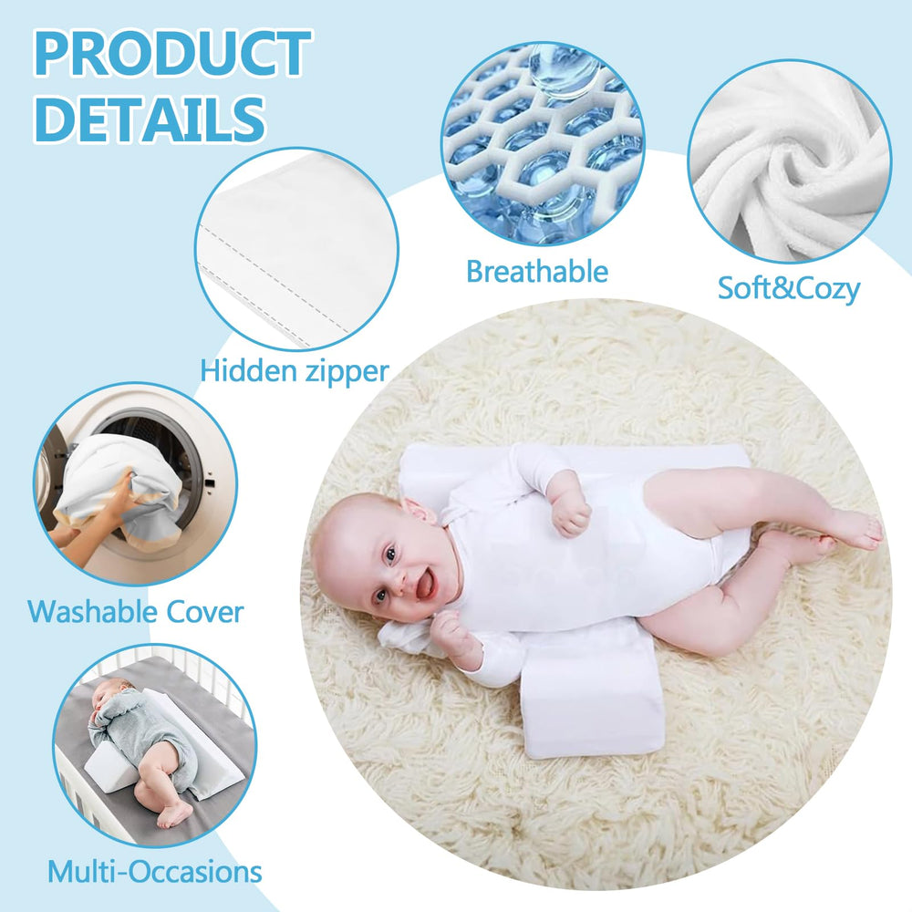 Baby Side Sleeper Wedge removable cover is easy to machine wash.