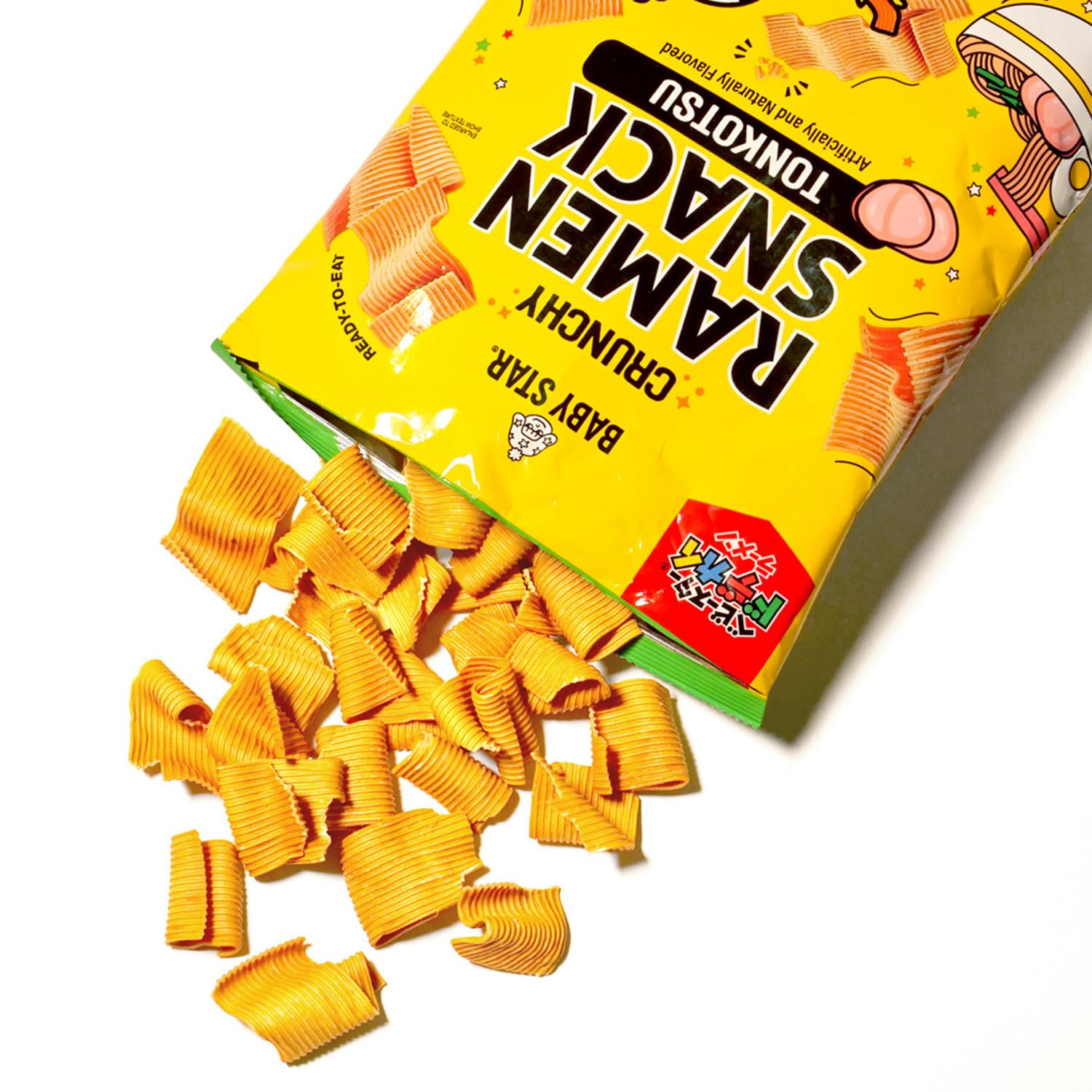 Baby Star Tonkotsu Crunchy Tiny Ramen Snack on-the-go snack for busy days.