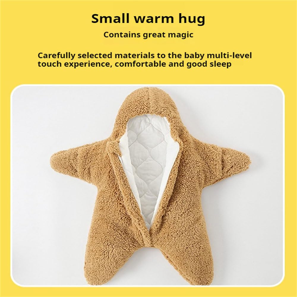 Baby Starfish Onesie open cuffs support natural hand movement.